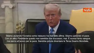 Trump: "Noi abbiamo aiutato l'Ucraina come nessun altro, parlando di pace"