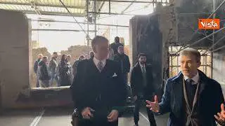 Nuova scoperta a Pompei, ritrovate megalografie nella "casa del Tiaso". Il sopralluogo di Giuli