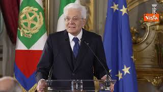 Mattarella: "In una società piena di solitudini, la risposta è la solidarietà"