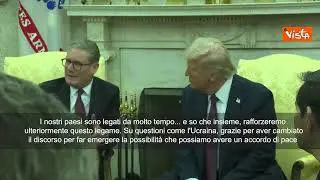 Starmer: "Grazie a Trump per aver cambiato narrazione su Ucraina"