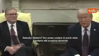 Trump: "Zelensky dittatore? Non posso credere di averlo detto"