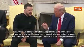 Zelensky a Trump nello Studio Ovale: “L’oceano non vi basterà a salvarvi dai problemi”