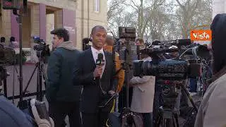 L'arrivo di Ursula von der Leyen a Londra per il Leaders' meeting on Ukraine