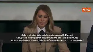Melania Trump a Capitol Hill promuove la legge contro il revenge porn