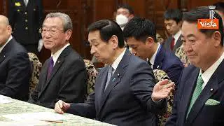 Mattarella in Giappone a colloquio con il Presidente della Camera dei Consiglieri, Sekiguchi
