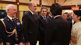 Mattarella al Meiji Kinenkan di Tokyo con i Principi ereditari Fumihito e Kiko Akishino