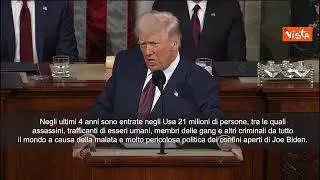 Trump: "21 milioni di illegali entrati in 4 anni con confini aperti di Biden"