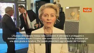 Von der Leyen: "Dare a Ue e Kiev le condizioni per difendersi"