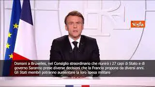 Macron: Il futuro dell'Europa non deve essere deciso a Washington o a Mosca
