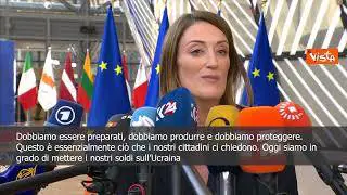 Metsola: Dobbiamo fare di più per sostenere Kiev
