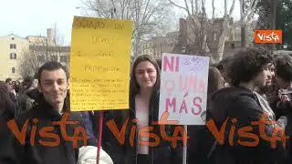 I cartelli al corteo dell'8 marzo a Roma: "Oggi mimose, domani torni a ucciderci?"