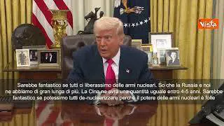 Trump: Sarebbe fantastico se tutti ci liberassimo di armi nucleari, è un potere folle
