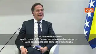 Rutte a Sarajevo: “Questo non è il 1992 e non permetteremo vuoto di sicurezza”