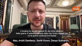 Zelensky: "Vogliamo la pace, che non c'è per colpa di Mosca"