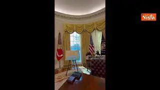 Ecco la panoramica dello Studio Ovale della Casa Bianca ai tempi di Trump