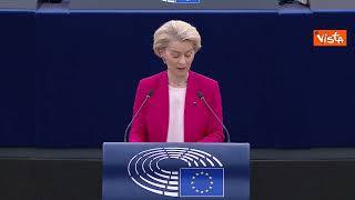 Von der Leyen cita De Gasperi: "Difesa comune per scoraggiare attacchi contro un'Europa unita"