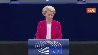 Von der Leyen cita De Gasperi: "Difesa comune per scoraggiare attacchi contro un'Europa unita"