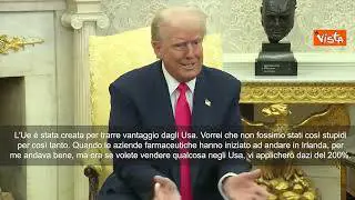 Trump: Ue creata per trarre vantaggio da Usa. Vorrei non fossimo stati così stupidi