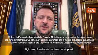 Zelensky: "Il futuro dell'accordo di pace ora dipende dalla Russia"