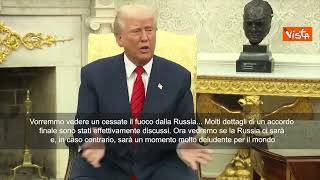 Tregua in Ucraina, Donald Trump: "Si spera che la Russia faccia la cosa giusta"