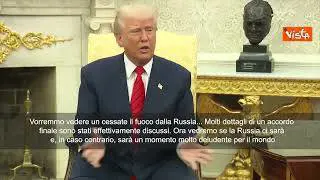 Tregua in Ucraina, Donald Trump: "Si spera che la Russia faccia la cosa giusta"