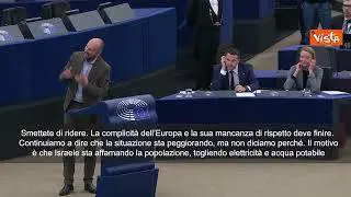 Ristate al Parlamento Ue mentre si parla di Gaza, rabbia deputato belga Botenga: Vergogna