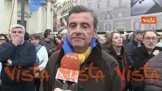 Calenda in piazza del Popolo a Roma: "Tante idee diverse ma una in comune, gli Stati Uniti d'Europa"
