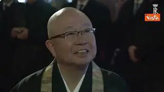 Mattarella visita il tempio buddista Senso-ji a Tokyo