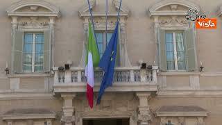 Bandiere a mezz'asta a Palazzo Madama per la Giornata nazionale in memoria delle vittime del covid