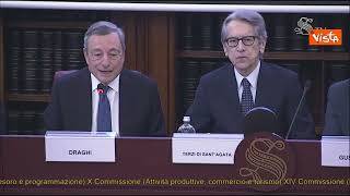Draghi: "Emozione ritornare per la prima volta in Parlamento dopo fine del mio mandato"