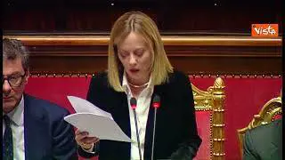 Meloni: "Auguri al Papa, mai mancata sua forza e guida". Standing ovation in Aula al Senato