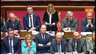 Meloni: "Al fianco di Mattarella ogni qual volta viene attaccato". La standing ovation in Senato