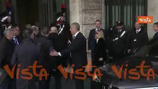 L'arrivo della premier Meloni al Senato per le comunicazioni in vista del Consiglio Europeo