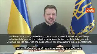 Zelensky su Trump: Stop attacchi a infrastrutture primo passo per fine guerra SOTTOTITOLI