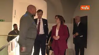 La Commissaria europea per l'ambiente Roswal visita la fontana di Trevi a Roma