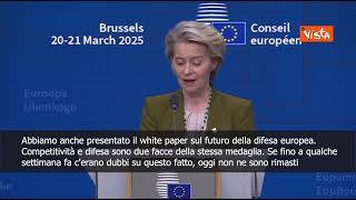 Von der Leyen: Competitività e difesa sono due facce della stessa medaglia