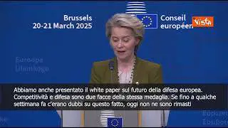 Von der Leyen: Competitività e difesa sono due facce della stessa medaglia