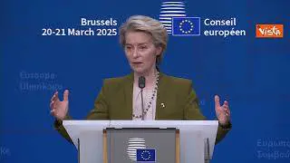 Von der Leyen: "Cambiare nome al ReArm Europe? Piano difesa è Prontezza 2030"