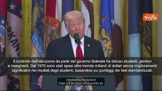 Trump firma per eliminare Dipartimento Istruzione: Ha deluso tutti, studenti e genitori