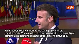 Macron: Il libro bianco della Commissione rappresenta cambiamento della dottrina europea