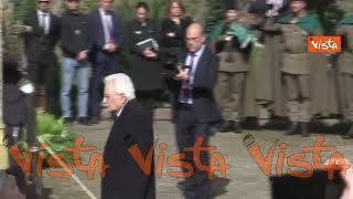Cerimonia di commemorazione dell'eccidio delle Fosse Ardeatine, con Mattarella, le immagini