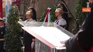 Mattarella visita cave teatro dell'eccidio Fosse ardeatine per omaggiare vittime
