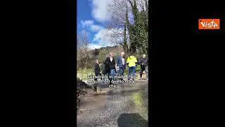Maltempo Toscana, sopralluogo Giani su Sr302 fra Borgo e Marradi: "Riaprire presto e in sicurezza"