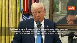 Trump: Abbiamo bisogno della Groenlandia per la pace mondiale"