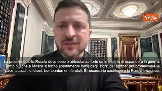 Zelensky: "Serve pressione su Russia per costringerla alla pace"