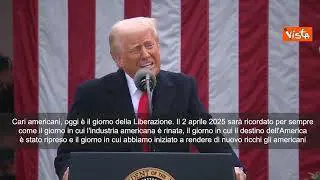 Dazi Usa, Trump: Cari americani, oggi è il giorno della Liberazione