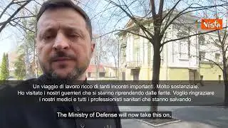Zelensky a Dnipro: Ho visitato soldati feriti, grazie a loro e a medici che salvano vite