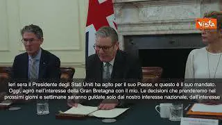 Dazi Usa, Starmer: "Nostra risposta sarà guidata dall'interesse nazionale"