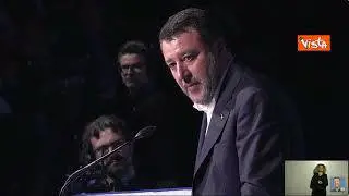 Salvini si commuove parlando dei figli al Congresso della Lega