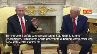 Dazi, Netanyahu: "Elimineremo il deficit commerciale con gli Stati Uniti"